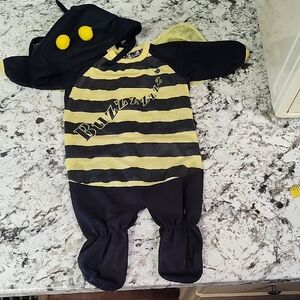 Striped Baby Bee Costume with Hood